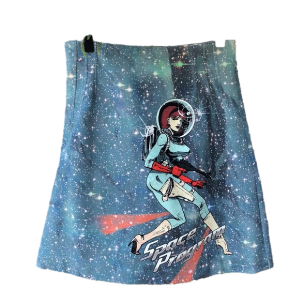 🆕 PINKO “Space Program” Miniskirt (Size 4) (Made in Italy)